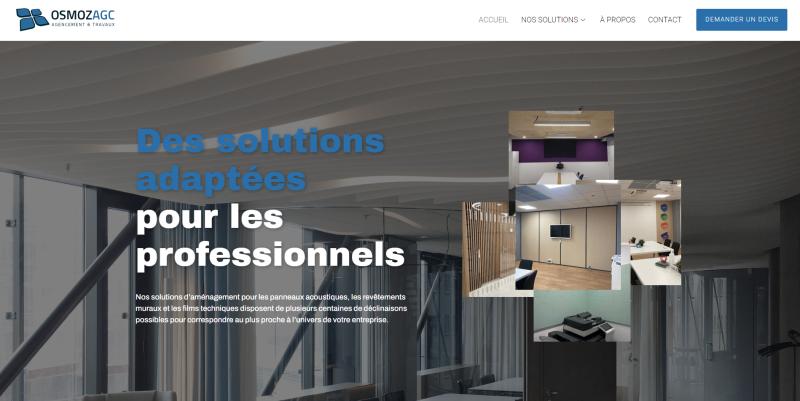 Showcase website OZC Agencement - Vue 1